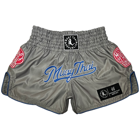 SLUGGERS (Gray) Muay Thai Shorts